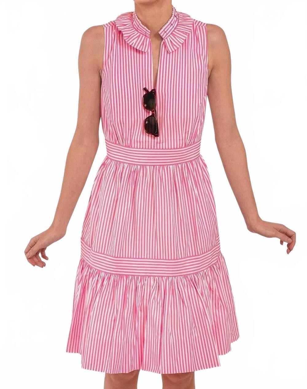 NEW GRETCHEN SCOTT wash & wear hope midi dress in pink